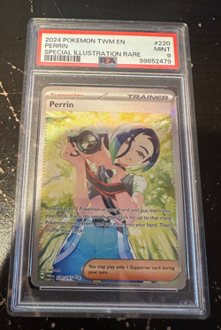 Pokemon TCG Perrin 220 S&V Twilight Masquerade SIR PSA 9 Mint Special Illustrat - Image 1