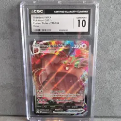 Pokemon Greedent VMAX Fusion Strike 218/264 CGC 10 2021 - Image 1