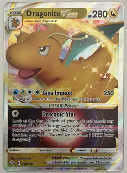 Dragonite VSTAR 050/078 Pokemon Pokemon GO Holo Ultra Rare NM - Image 1