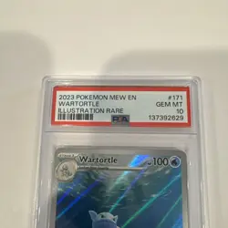 Pokemon TCG Wartortle 171/165 Scarlet & Violet 151 Illustration Rare Holo Card - Image 4