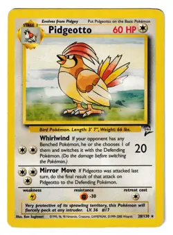 Pidgeotto - 28/130 - Base Set 2 - Pokemon TCG - Image 1