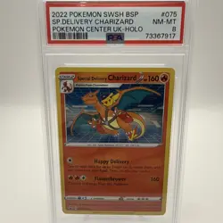 Special Delivery Charizard 075 SWSH Promo Card PSA 8 Pokemon Center UK -Holo - Image 1