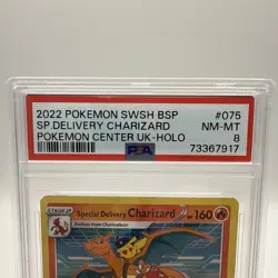 Special Delivery Charizard 075 SWSH Promo Card PSA 8 Pokemon Center UK -Holo - Image 2