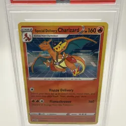 Special Delivery Charizard 075 SWSH Promo Card PSA 8 Pokemon Center UK -Holo - Image 3