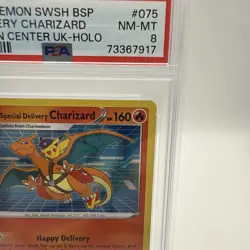 Special Delivery Charizard 075 SWSH Promo Card PSA 8 Pokemon Center UK -Holo - Image 5