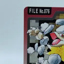 Pokemon Cards Bandai Carddass Golem File No.076 1997 VG Japanese i923 - Image 2