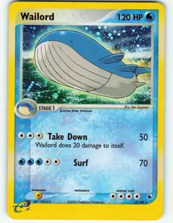 Wailord - Holo - 14/109 EX Ruby & Sapphire - Pokemon TCG - 2003 - Image 1