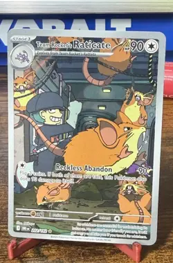 Pokemon Team Rocket's Raticate 202/182 Sv10: Destined Rivals IR - Image 1