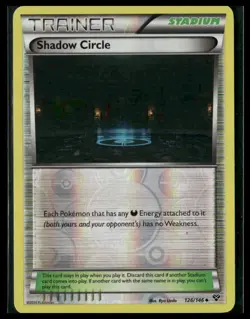 Pokemon XY Base Set #126/146 Shadow Circle Reverse Holo - Image 1