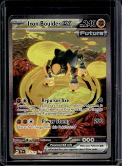 2024 Pokemon Temporal Forces Iron Boulder ex #207/162 - Image 1