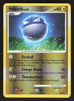 Voltorb SH3 Shiny Pokemon TCG Stormfront VLP - Image 1