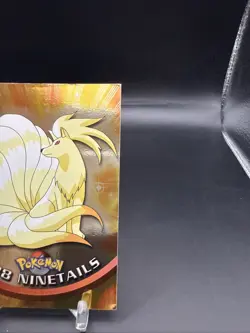 1999 Pokemon Topps #38 Ninetails Holo - Image 3