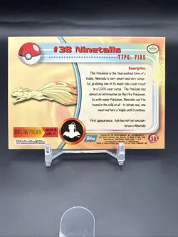 1999 Pokemon Topps #38 Ninetails Holo - Image 5