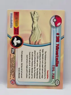 Ninetails #38 Holo 1999 Topps Pokemon Black Label LP - Image 2