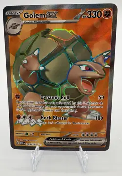 Pokemon TCG Golem EX 189/165 Scarlet & Violet 151 Ultra Rare Full Art Near Mint - Image 1