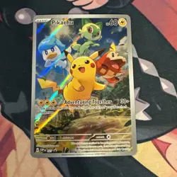 Pokemon TCG Pikachu SVP 027 Scarlet & Violet Black Star Promo English NM- - Image 1