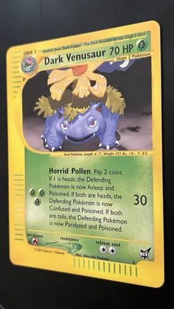 Dark Venusaur 7/9 NM Best of Game Promo Pokemon TCG Regular - Image 3
