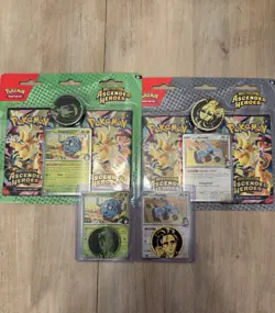 Pokemon TCG Ascended Heroes 2-Pack Blisters Set Larry and Erika New/Sealed - Image 2