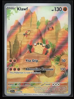 Klawf 217/198 SV01: Scarlet & Violet Base Set Illustration Rare Pokemon TCG NM - Image 1