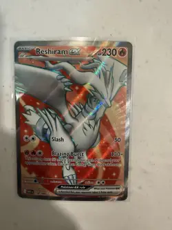 Reshiram EX 158/086 Sv: White Flare Ultra Rare Full Art Holo Pokemon TCG - Image 1