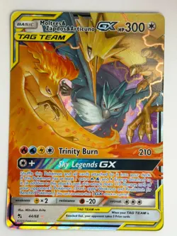 Moltres & Zapdos & Articuno GX 44/68 Hidden Fates Holo Pokemon TCG - Image 1
