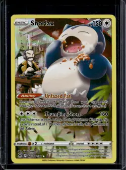 2022 Pokemon SWSH Lost Origin Snorlax Trainer Gallery #TG10/TG30 - Image 1