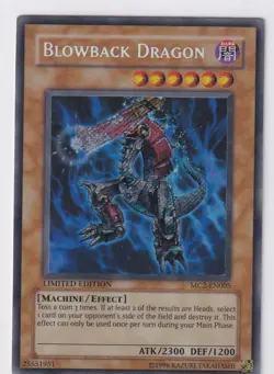 Blowback Dragon NM Secret Rare (MC2-EN249, Limited Edition) Yugioh - Image 1