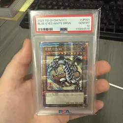 Yugioh Blue Eyes White Dragon Japanese Ukiyo-E Promo NYC1-JP001 PSA 10 - Image 1