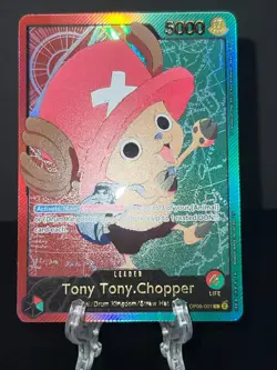 One Piece OP08-001 Tony Chopper EB02 Alt Art Leader SP GOLD TEXT 25th ANIME - Image 1