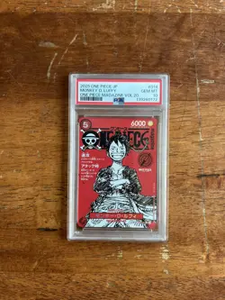 PSA 10 Monkey D Luffy One Piece Promo #ST21-014 Magazine Vol.20 JP PSA 10 - Image 1