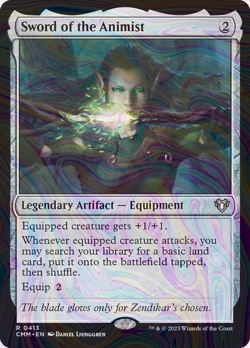 Foil Sword of the Animist - Commander Masters | MTG Card - Image 1
