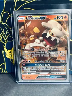 Heatran GX 25/236 Unified Minds Ultra Rare Pokemon Card NM - Image 1