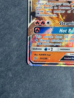 Heatran GX 25/236 Unified Minds Ultra Rare Pokemon Card NM - Image 5