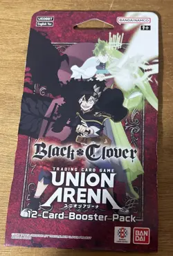 Black Clover Union Arena Card Game Sleeved Booster Pack New Factory Sealed - Image 1