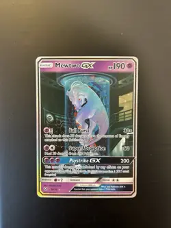 Pokemon Shining Legends Mewtwo GX Secret Rare Card 78/73 - Image 1