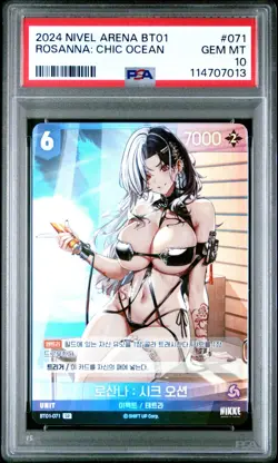 [US SELLER] BT01-071 SR Rosanna NIKKE Nivel Arena Korean Waifu TCG Card PSA 10 - Image 1
