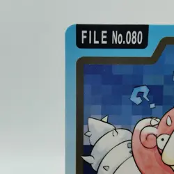 Pokemon Cards Bandai Carddass Slowbro File No.080 1997 EX Japanese i926 - Image 2