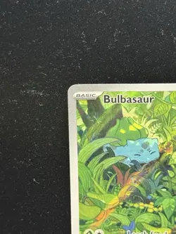 Pokemon TCG Bulbasaur 166/165 Rare Full Art 151 Scarlet & Violet Holo Card - Image 2