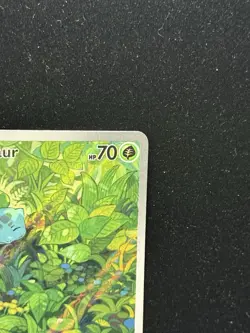 Pokemon TCG Bulbasaur 166/165 Rare Full Art 151 Scarlet & Violet Holo Card - Image 3