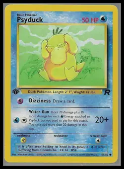 Psyduck Pokemon Card 1st Editon 65/82 Team Rocket - Image 1