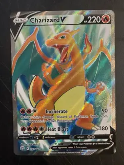 Pokemon TCG Charizard v Brilliant Stars Holo Ultra Rare Card 153/172 - Image 1