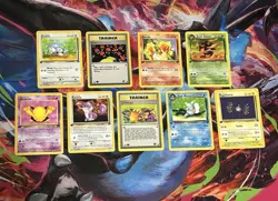 Team Rocket 1st Edition Lot Of 9x Vintage WOTC Pokemon Cards LP Dark Wartotle - Image 1
