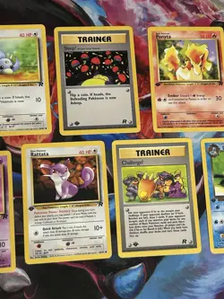 Team Rocket 1st Edition Lot Of 9x Vintage WOTC Pokemon Cards LP Dark Wartotle - Image 3