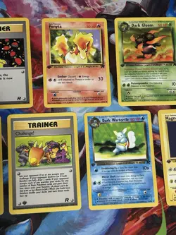 Team Rocket 1st Edition Lot Of 9x Vintage WOTC Pokemon Cards LP Dark Wartotle - Image 4