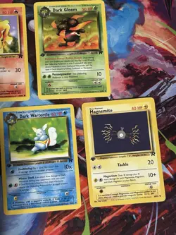 Team Rocket 1st Edition Lot Of 9x Vintage WOTC Pokemon Cards LP Dark Wartotle - Image 5