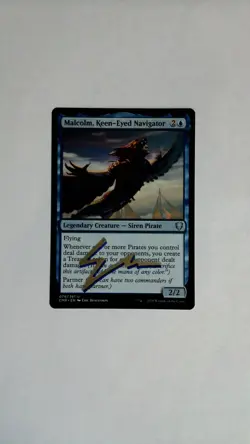 MTG Malcolm, Keen-Eyed Navigator Artist Proof Signed Eric Deschamps - Image 1