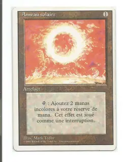 FR/VF Anneau solaire - Sol Ring NM MtG Magic FWB Revised French MtG 1994 - Image 1