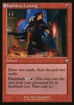 Faithless Looting - The Brothers' War Commander | MTG Card - Image 3