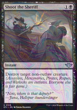 Foil Shoot the Sheriff - otj - 106 | MTG Card - Image 3