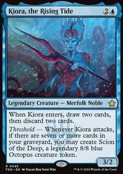 Kiora, the Rising Tide - Non-Foil - Foundations - 45 | MTG Card - Image 3